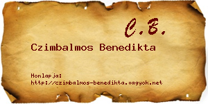 Czimbalmos Benedikta névjegykártya